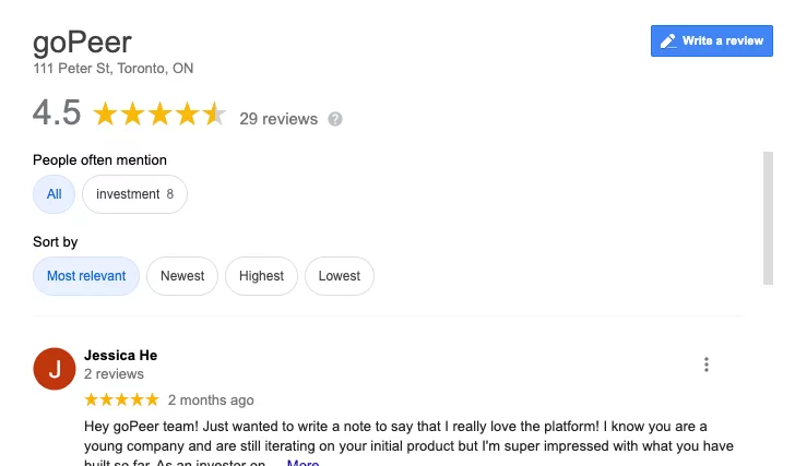 gopeer reviews