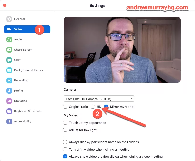 how to improve zoom video quality