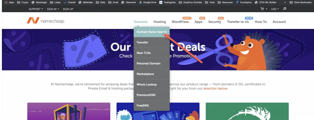 namecheap domain name search